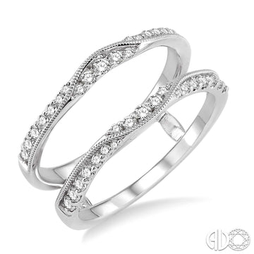 Diamond Insert Ring with Milgrain Accents